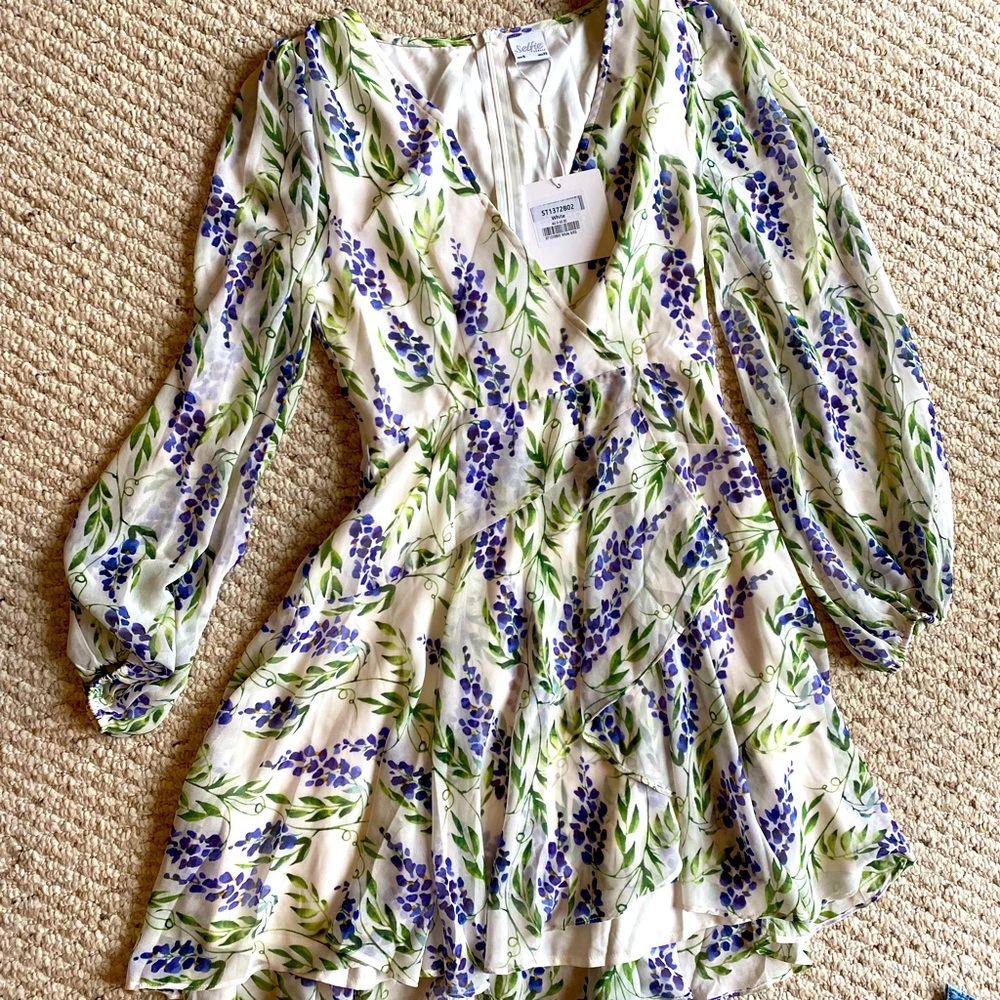 White floral dress